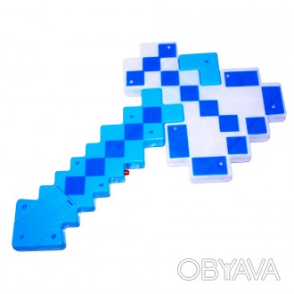 Сокира "Minecraft" - це яскрава сокира, зроблена у формі характерній для гри Min. . фото 1