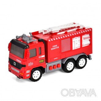 Машина пожежна - це іграшкова модель пожежної машини. Вона має яскравий дизайн і. . фото 1