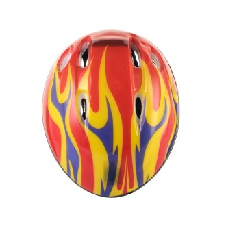 Описание Детский шлем Helmet Fire для роликов, велосипеда 5+ Отличный и яркий за. . фото 5