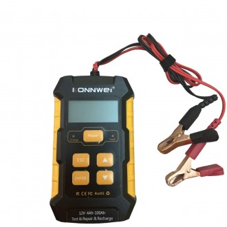 Описание Зарядное устройство и тестер для автомобильного аккумулятора KONNWEI KW. . фото 4