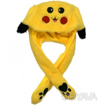 Описание Шапка светящаяся с двигающимися ушами Кролик Pikachu Пикачу Эта уникаль. . фото 1