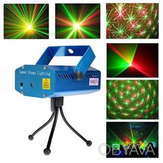 Описание Светозвуковый лазерный точечный проектор Laser Stage Light Приведите в . . фото 1