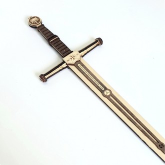 Представляємо Вашій увазі вражаючий сувенірний дерев'яний меч "ВІдьмак", висотою. . фото 4