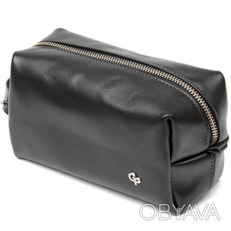 Кожаная мужская косметичка GRANDE PELLE 184043 Черный
