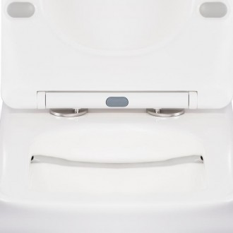 Безободковый унитаз-компакт Qtap Tern с сиденьем QT17222093ARW имеет классически. . фото 6