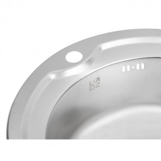 Кухонна мийка Lidz 510-D 0,8 мм Satin виготовлена з високоякісної неіржавкої ста. . фото 7