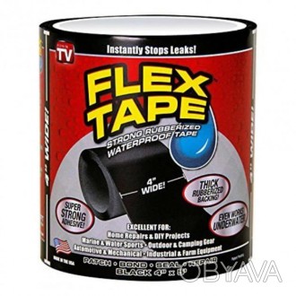 Описание Водонепроницаемая лента EASY Flex Tape Black 10см*1.5м Ваша надёжная за. . фото 1