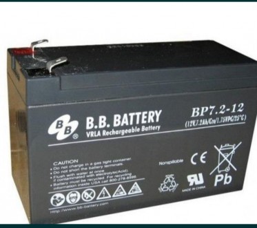 Продам АКБ  12В ,7.2А/ч,батарея жива,повному розряду не піддавалась,держить напр. . фото 2