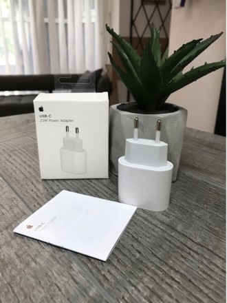 USB-C Power Adapter 25W для iPhone – пристрій, що підтримує технологію швидкої т. . фото 3