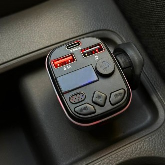 FM-модулятор C4 Car FM Player Bluetooth, Трансмітер
Відтворюються всі популярні . . фото 7