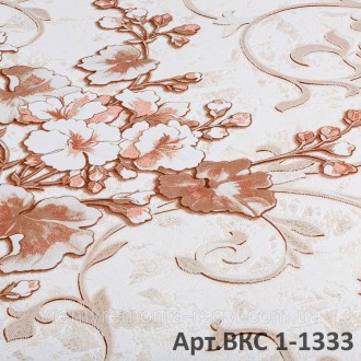 Представляємо вам наші чарівні кремово-персикові шпалери з квітковим малюнком - . . фото 5