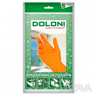 Перчатки DOLONI 4544 хозяйственные латексные р.S
Латексные хозяйственные перчатк. . фото 1