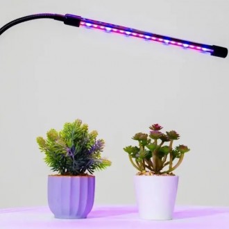 Одинарная ультрафиолетовая светодиодная гибкая фитолампа для растений – это не т. . фото 8