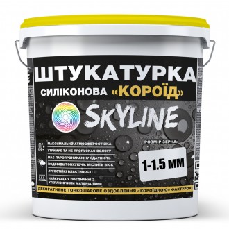 Силиконовая штукатурка «Короед» Skyline – многофункциональный материал с длитель. . фото 2