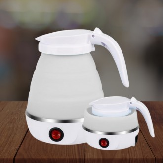 Електрочайник дорожній складаний силіконовий туристичний чайник Electric Kettle . . фото 2