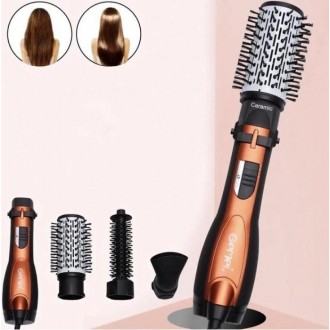 Фен стайлер для укладання волосся Professional Hot Air Style Gemei, щітка, гребінець-браш із 3 насадками GM-4828. Одеса. фото 1 Фен стайлер для укладання волосся Professional Hot Air Style Gemei, щітка, гребінець-браш із 3 насадками GM-4828. Одеса. фото 1