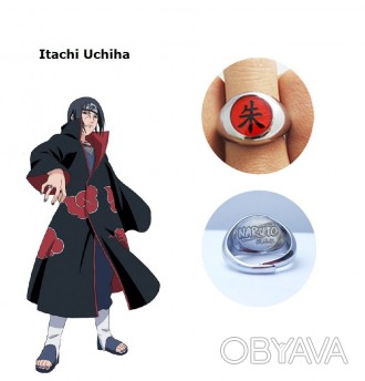Кольцо Итачи Учиха Акацуки с логотипом Naruto - Itachi Uchiha 
Количество: 1 шт
. . фото 1