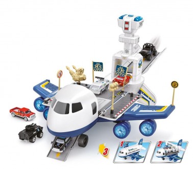 Игровой набор "грузовой самолет с машинками Police" арт. E 7002
Вместительный и . . фото 7