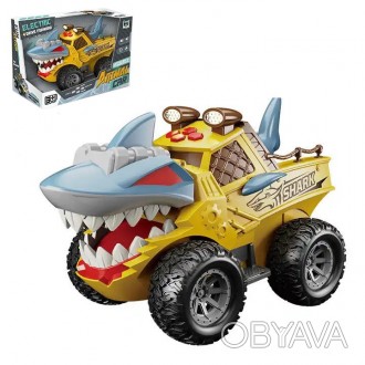 Машина музыкальная (ездит, светится, движет хвостом) "Акула/Shark car" арт. SY 2. . фото 1