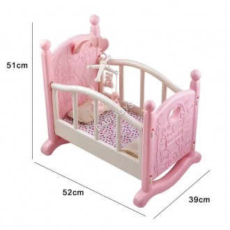 Кровать для куклы (с мобилем) арт. W 6909 B
Милая кроватка - колыбель выполнена . . фото 4