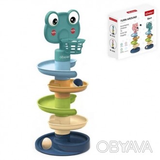 Развивающая игрушка "башня-спуск" с шариками арт. 52033
С разноцветных пластиков. . фото 1