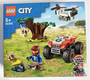 
Набір LEGO (60300) із веселими тваринами, мініфігуркою дослідника, квадроциклом. . фото 1