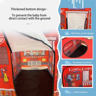 Палатка детская "Пожарный автобус" (Fire) арт. 606-8011 D
Палатка выполнена в фо. . фото 5
