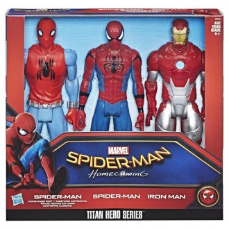 Набор игрушек Hasbro 3в1, Человек паук и Железный человек, 30 см - Spider Man Ho. . фото 3
