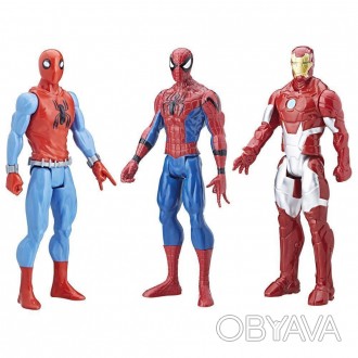Набор игрушек Hasbro 3в1, Человек паук и Железный человек, 30 см - Spider Man Ho. . фото 1