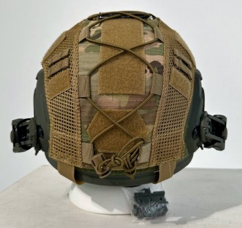 Комплект шлем олива Wendy PE NIJ IIIA + наушники Earmor M31/M32 + кавер + крепле. . фото 5