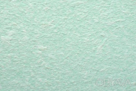 Жидкие обои Айстра 007 цвет белый, зеленый, основа целлюлоза, акриловое волокно.. . фото 1