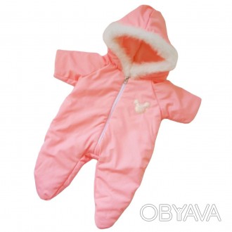 Одежда для куклы Беби Борн / Baby Born 40-43 см комбинезон зимний розовый 72