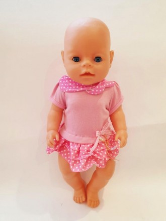 
Сукня малинова для ляльки 40-43 см, Бебі Борн (Baby Born).
Подаруйте ляльки сти. . фото 4