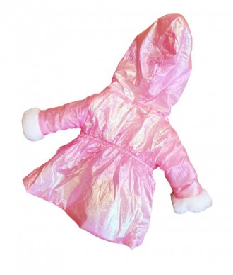 Чарівна рожева куртка з білим хутром для ляльки Baby Born / Бебі Бон - ідеальне . . фото 5