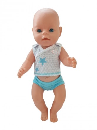 Комплект белья для куклы ( 40- 43 см Беби Борн / Baby Born и похожих пупсов ) - . . фото 2