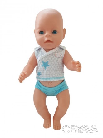 Комплект белья для куклы ( 40- 43 см Беби Борн / Baby Born и похожих пупсов ) - . . фото 1