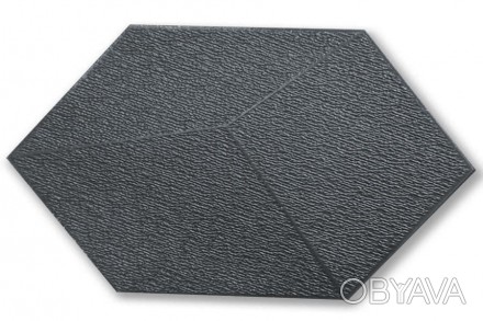 Декоративный самоклеящийся шестиугольник 3D черный 200x230мм (1106) SW-00000746
. . фото 1