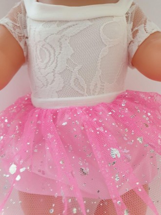 Набор одежды для куклы Беби Борн / Baby Born ( 40- 43 см ) - белоснежное кружевн. . фото 6
