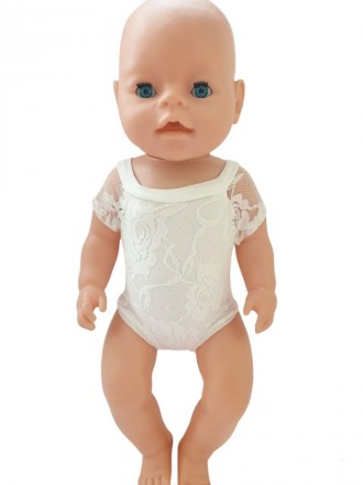 Набор одежды для куклы Беби Борн / Baby Born ( 40- 43 см ) - белоснежное кружевн. . фото 5