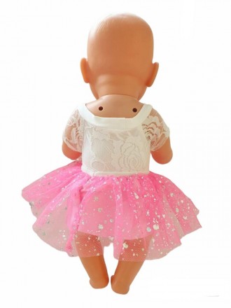 Набор одежды для куклы Беби Борн / Baby Born ( 40- 43 см ) - белоснежное кружевн. . фото 4