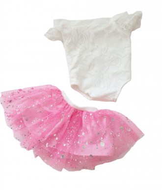 Набор одежды для куклы Беби Борн / Baby Born ( 40- 43 см ) - белоснежное кружевн. . фото 3