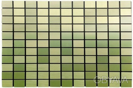 Самоклеюча алюмінієва плитка зелене золото мозаїка SW-00001168 (D) 300х300х3мм.
. . фото 1