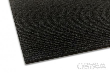 Самоклеюча плитка під ковролін чорна 600х600х4мм SW-00001417.
Самоклеючий коврол. . фото 1