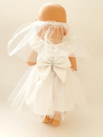 
Белый нарядный комплект для куклы Беби Бона / Baby Born 40- 43 см . Необычный н. . фото 5