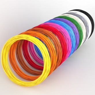 PLA пластик – 200 метрів. 20 кольорів по 10 метрів кожен
PLA пластик &mdas. . фото 2