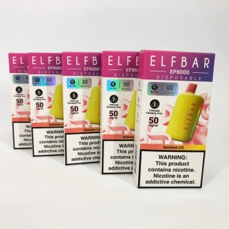 Elf Bar EP 8000 отличается стильным дизайном, большой емкостью картриджа, длител. . фото 3