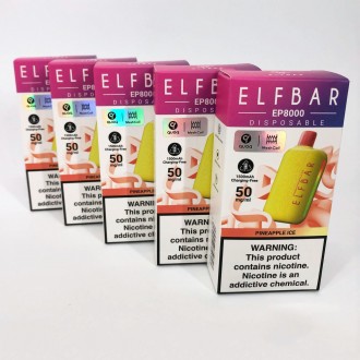 Elf Bar EP 8000 відзначається стильним дизайном, великою ємністю картриджа, трив. . фото 3