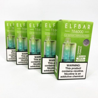 Представляємо вам Elf Bar TE6000 — одноразовий вейп із вмістом 50 мг/мл та. . фото 3