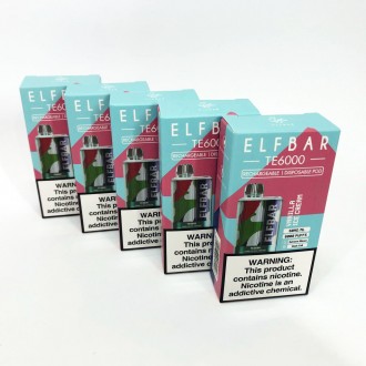 Представляємо вам Elf Bar TE6000 — одноразовий вейп із вмістом 50 мг/мл та. . фото 3