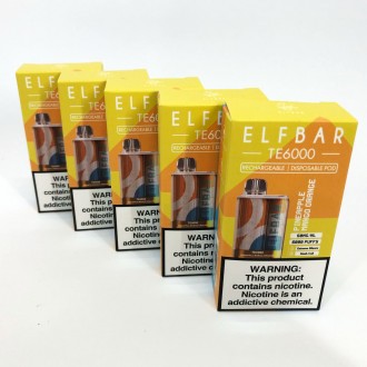 Представляем вам Elf Bar TE6000 — одноразовый вейп с содержанием 50 мг/мл . . фото 3